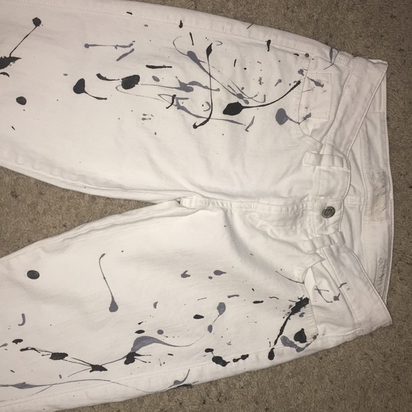 Guess Brittany Skinny jeans w/paint splatter 26 - Picture 5 of 5